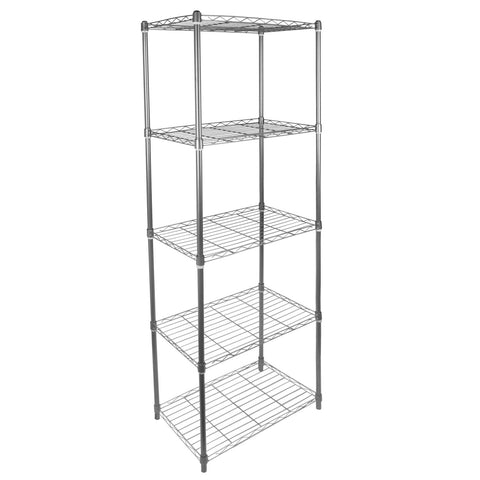 Heavy Duty 5 Tier Metal Storage Rack Shelving Unit Wire Display Shelf