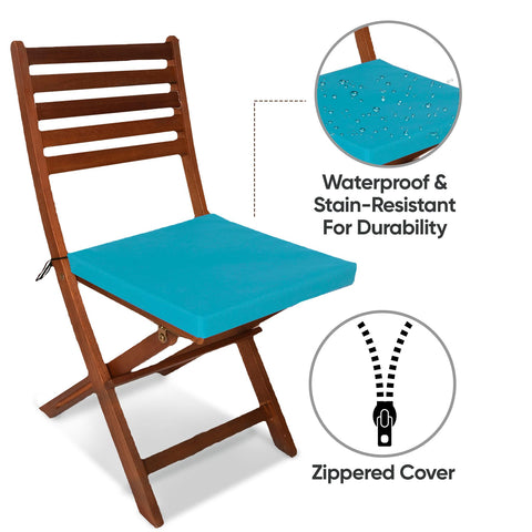 Outdoor Chairpad in Waterproof Fabric: All-Weather Comfort