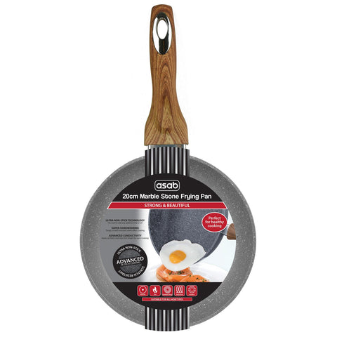 Marble Stone Frying Pan 20cm Gourmet Cooking Experience