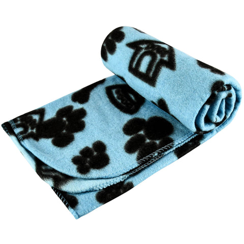 Paw Print Pet Fleece Blanket