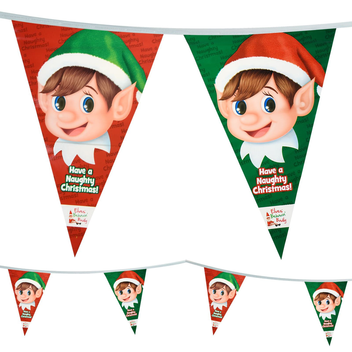 Elves Behavin Badly Elf Bunting