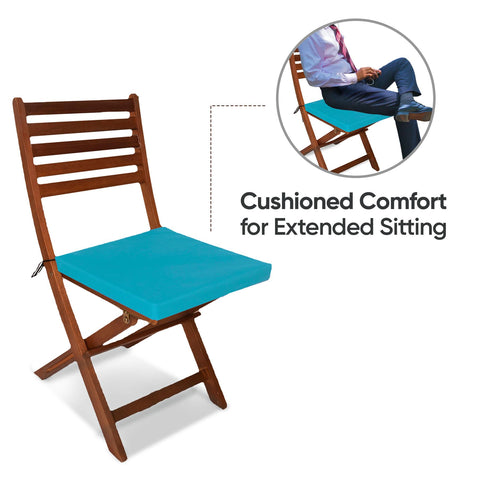 Outdoor Chairpad in Waterproof Fabric: All-Weather Comfort