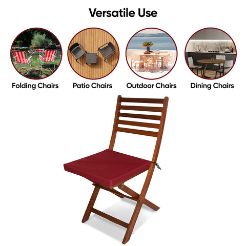 Outdoor Chairpad in Waterproof Fabric: All-Weather Comfort