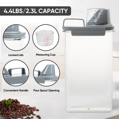 Convenient 2300ml Food Container Cereal Dispenser GREY