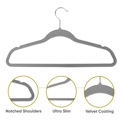 Kids Velvet Hangers For Trousers Ultra Slim Baby Hangers