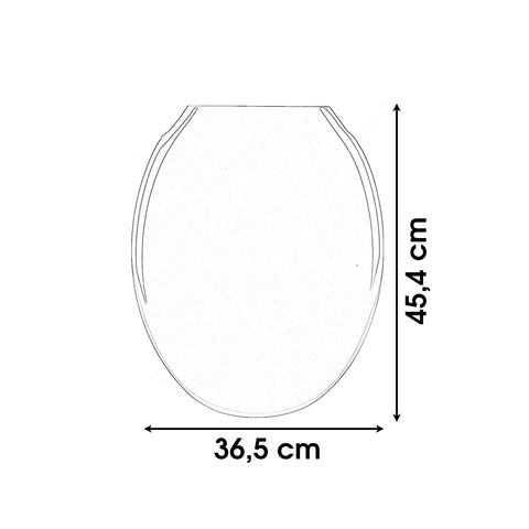 Oval Shape Multicolor Toilet Seat