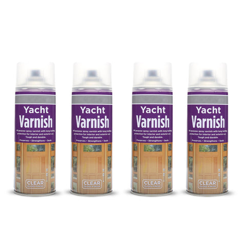 400ml Clear Varnish Spray Wood Plastic Metal Paint Matt Glossy