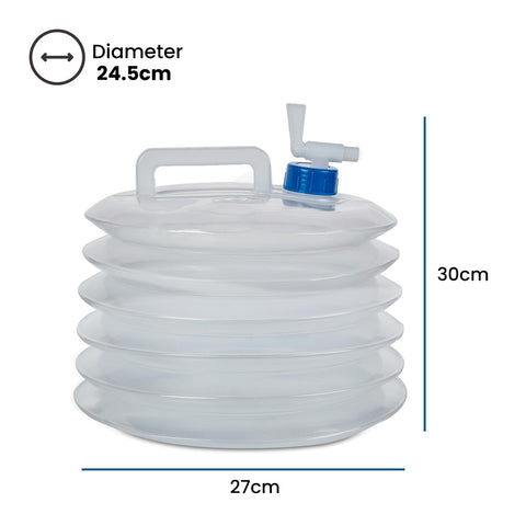 Travel-Friendly Collapsible Water Bottle: 10L Capacity