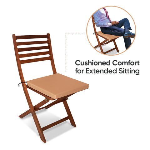 Outdoor Chairpad in Waterproof Fabric: All-Weather Comfort