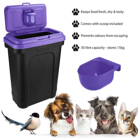 Pet Food Storage Container with Scoop