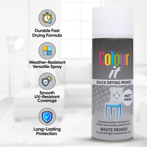 400ml Spray Paint Aerosol Matt Gloss Metal Wood And Plastic Paint Waterproof