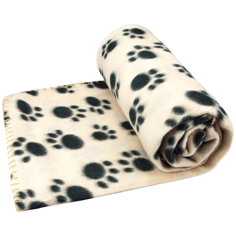 Paw Print Pet Fleece Blanket