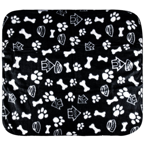 Paw Print Pet Fleece Blanket