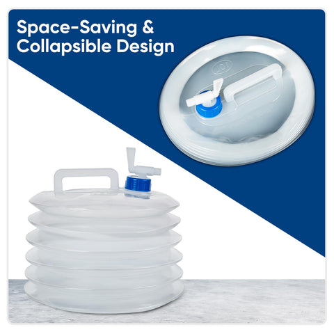 Travel-Friendly Collapsible Water Bottle: 10L Capacity