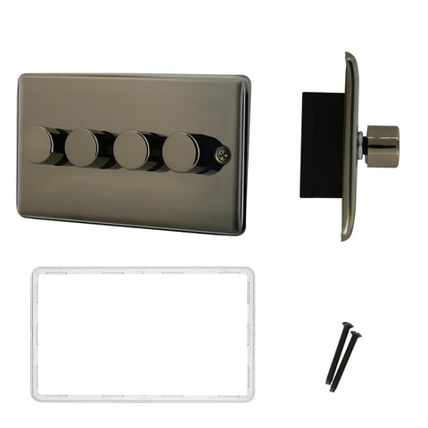 Standard Plate Switches and Sockets USB Plug Nickel Steel Rounded Corners Fused