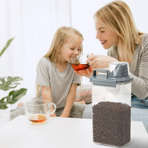 Convenient 2300ml Food Container Cereal Dispenser GREY