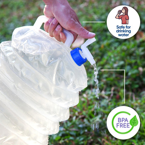 Travel-Friendly Collapsible Water Bottle: 10L Capacity