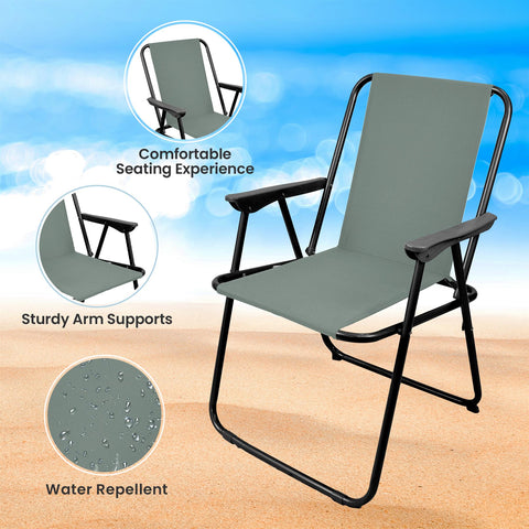 Relaxing Spring Beach Chair Designed for Outdoor Comfort GREY