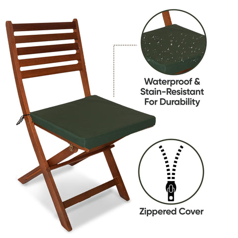 Outdoor Chairpad in Waterproof Fabric: All-Weather Comfort