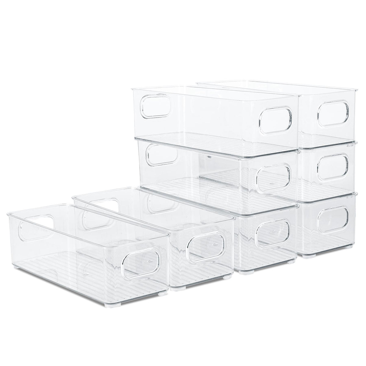 8Pcs Refrigerator Organisers Pantry Storage Containers