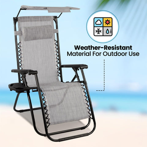 Zero Gravity Recliner Chair with Canopy