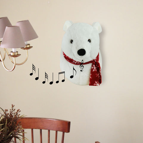 Singing Polar Bear Wall Decoration