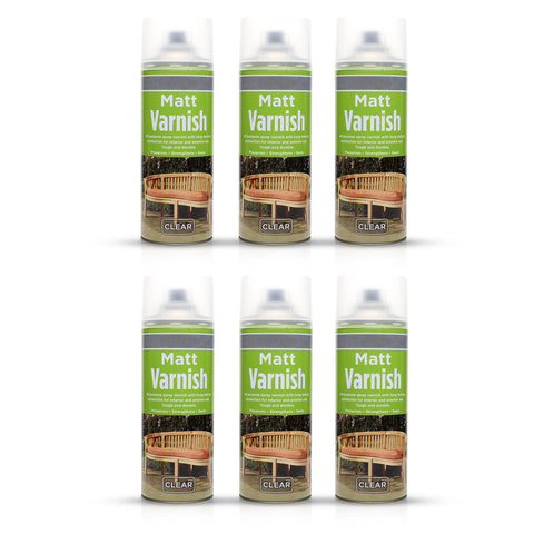 400ml Clear Varnish Spray Wood Plastic Metal Paint Matt Glossy