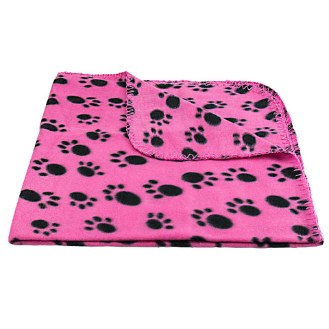 Paw Print Pet Fleece Blanket