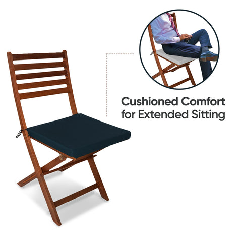 Outdoor Chairpad in Waterproof Fabric: All-Weather Comfort