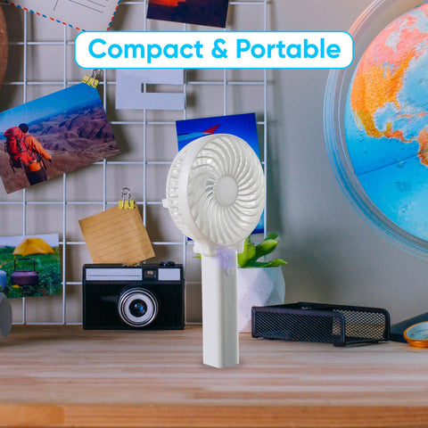 Mini Foldable Travel Fan Handheld Fan with USB Battery Powered Ultra Quiet Use