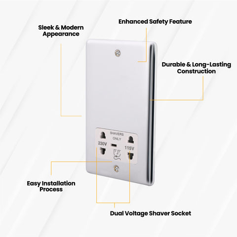 Standard Plate Switches and Sockets USB Plug Nickel Steel Rounded Corners Fused