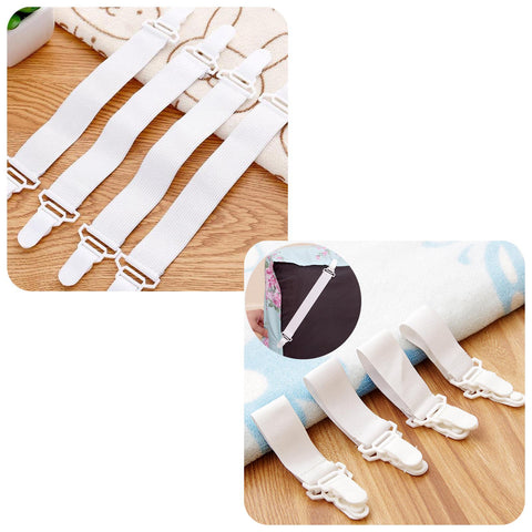 Pack of 4 Bed Sheet Grippers