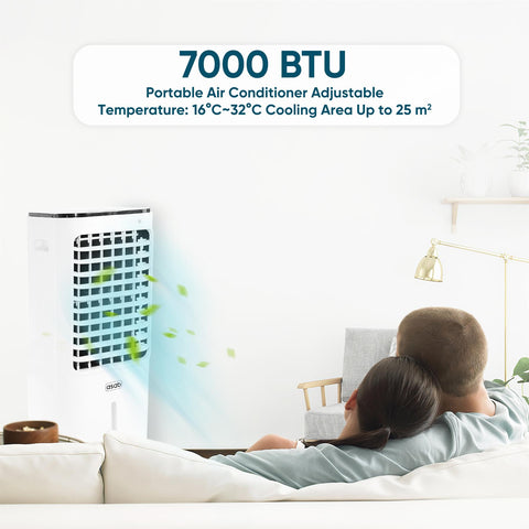 Portable 3-in-1 Air Conditioning Unit 7000BTU Cooler Fan Dehumidifier Remote AC