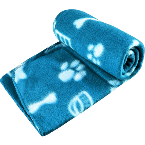 Paw Print Pet Fleece Blanket