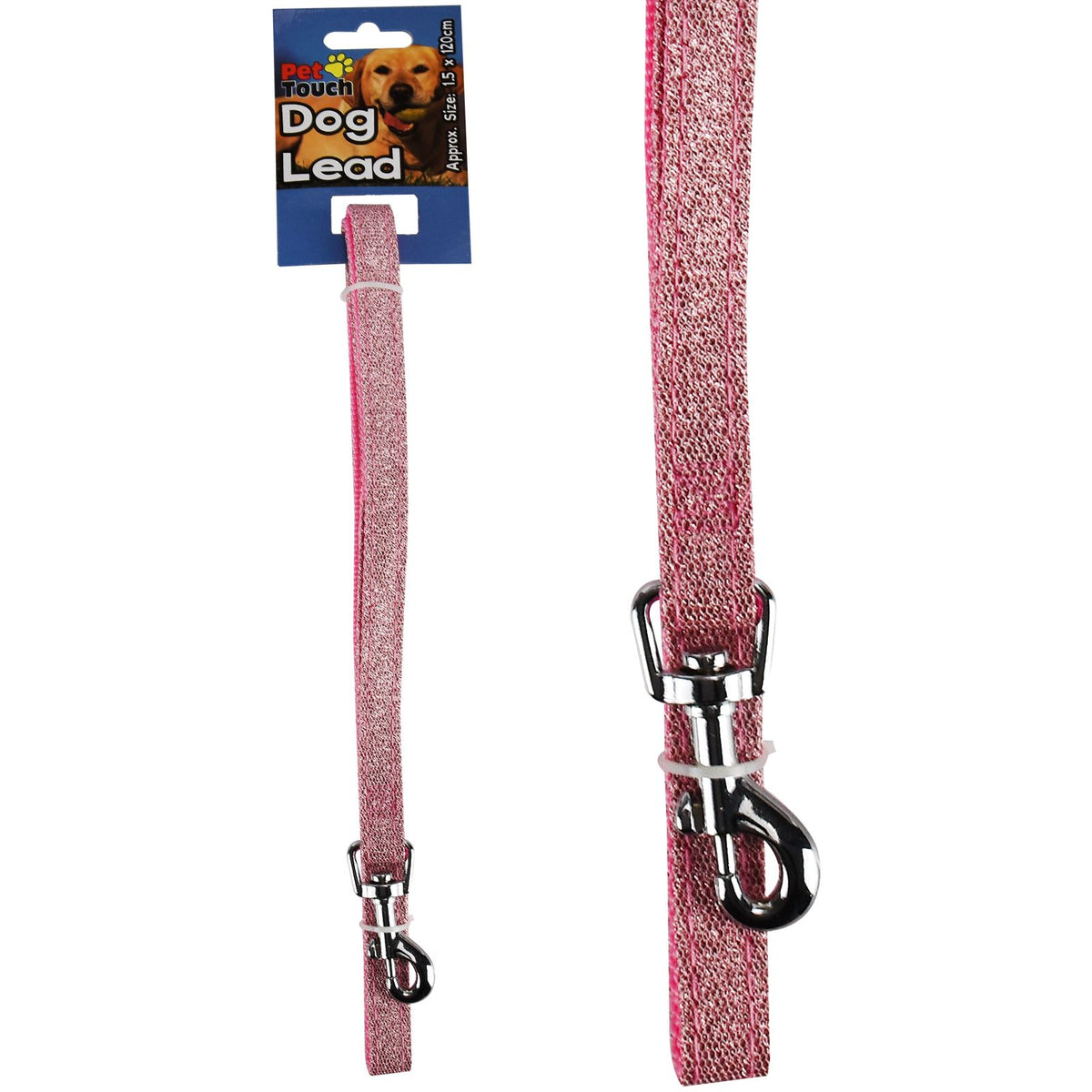 Shimmering Dog Lead for Small Pets Metallic Finish