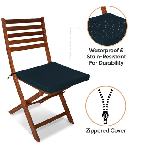 Outdoor Chairpad in Waterproof Fabric: All-Weather Comfort