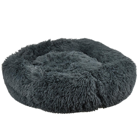 Cozy Faux Fur Round Pet Bed LARGE Comfort for Pets 64cm x 16cm