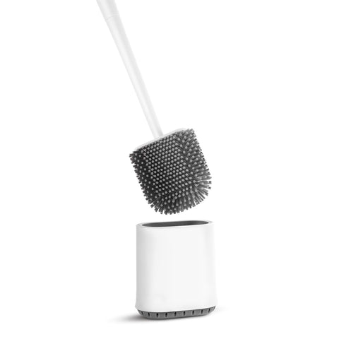 Hygienic Silicone Toilet Brush Set for Bathroom Cleanliness