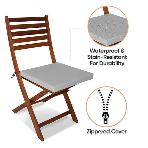 Outdoor Chairpad in Waterproof Fabric: All-Weather Comfort