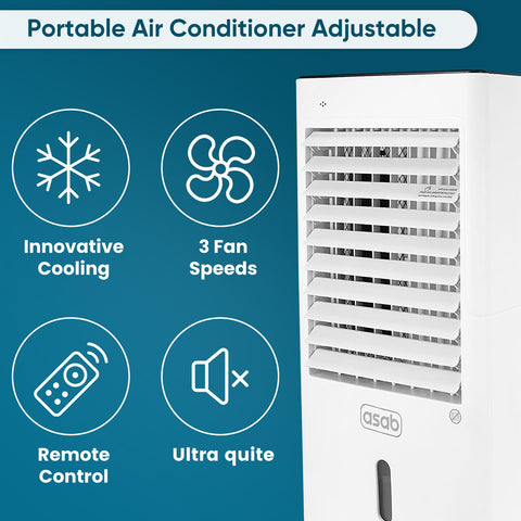 Portable 3-in-1 Air Conditioning Unit 7000BTU Cooler Fan Dehumidifier Remote AC