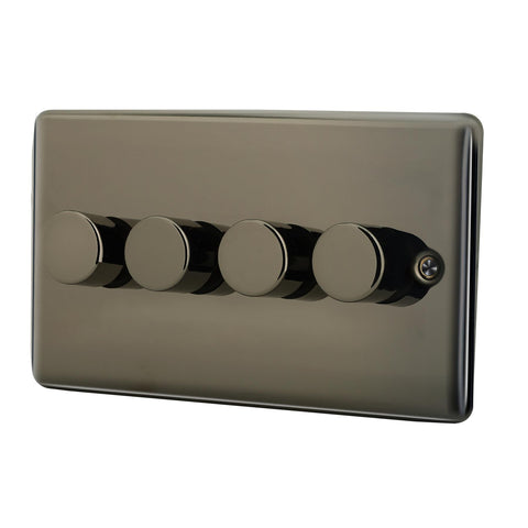 Standard Plate Switches and Sockets USB Plug Nickel Steel Rounded Corners Fused