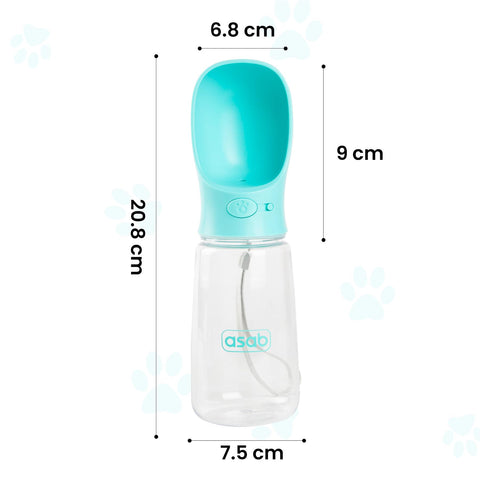 Portable Water Bottle Dog Cat Pet 550ml Dispenser