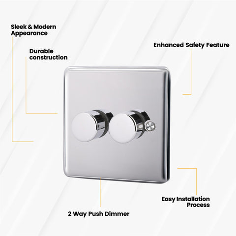 Standard Plate Switches and Sockets USB Plug Nickel Steel Rounded Corners Fused