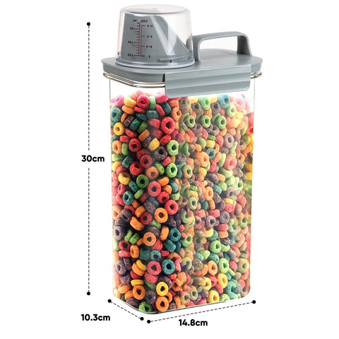 Convenient 2300ml Food Container Cereal Dispenser GREY