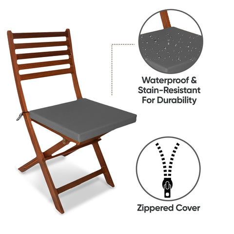 Outdoor Chairpad in Waterproof Fabric: All-Weather Comfort