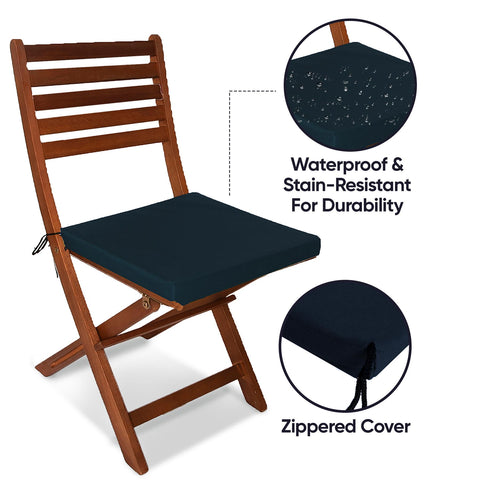 Outdoor Chairpad in Waterproof Fabric: All-Weather Comfort