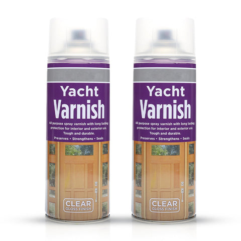 400ml Clear Varnish Spray Wood Plastic Metal Paint Matt Glossy