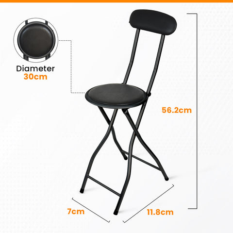 Space Saving Folding Bar Stool for Easy Storage