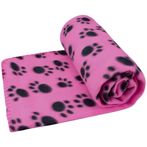 Paw Print Pet Fleece Blanket