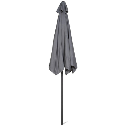 2.7M Garden Parasol Umbrella Provides Ample Shade GREY